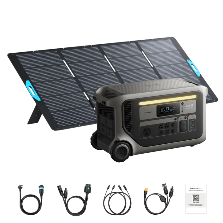 Anker SOLIX F3000 Solar Generator + 400W Portable Solar Panel Kits