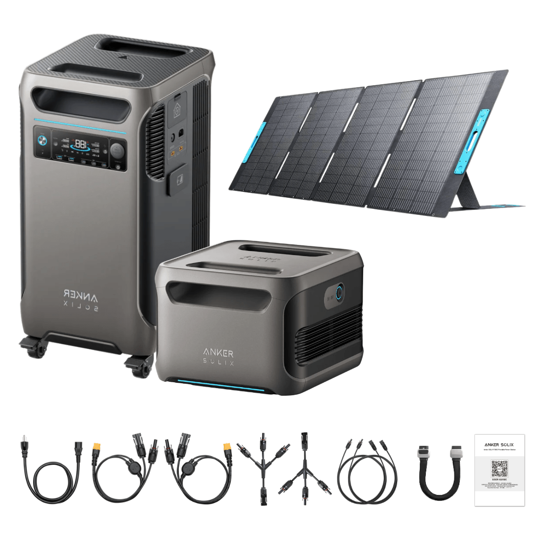 Anker SOLIX F3800 + Expansion Battery + 400W Portable Solar Panel