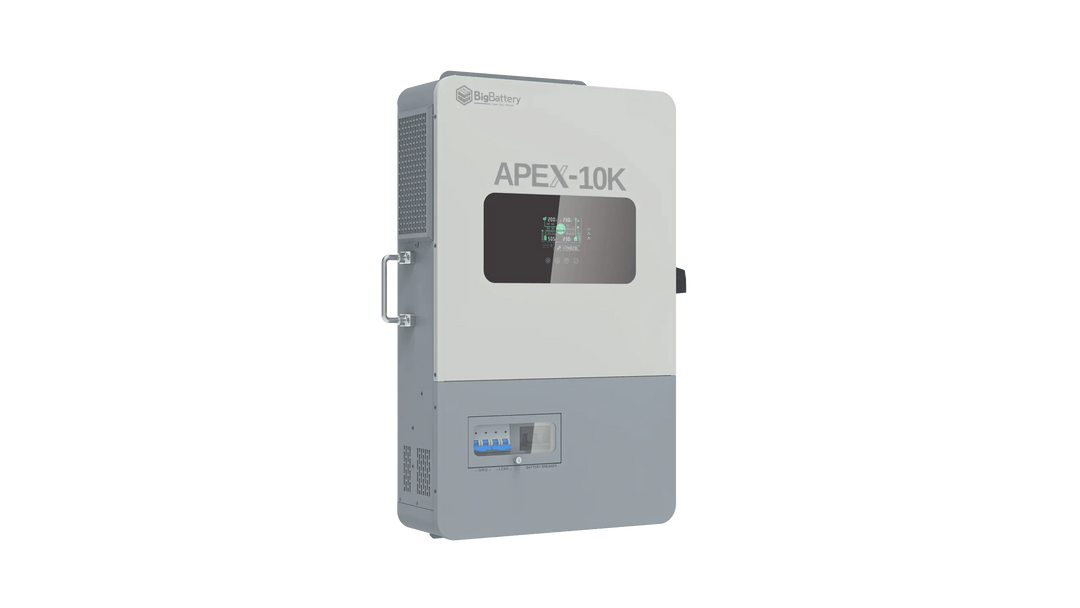 BigBattery NEXUS 51.2V 15kWH LiFePO4 Battery + APEX 10K Off-Grid Inverter