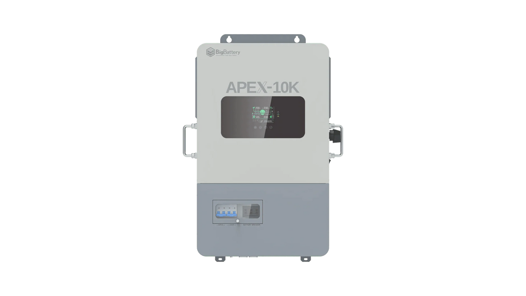 BigBattery NEXUS 51.2V 15kWH LiFePO4 Battery + APEX 10K Off-Grid Inverter