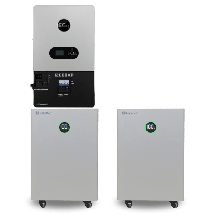 BigBattery NEXUS 51.2V 15kWh LiFePO4 Battery + EG4 12000XP 12,000W 48V Split Phase Off-Grid Inverter Kit