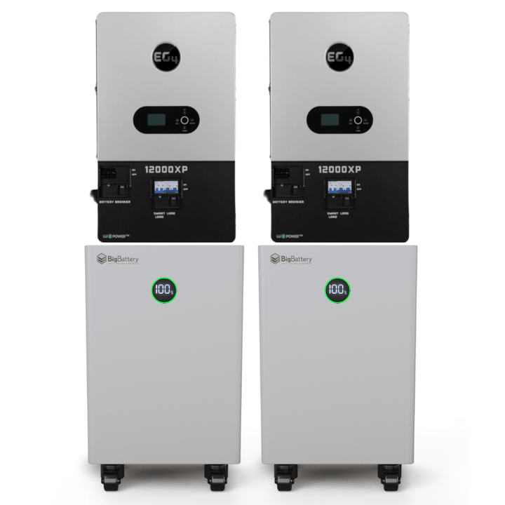 BigBattery NEXUS 51.2V 15kWh LiFePO4 Battery + EG4 12000XP 12,000W 48V Split Phase Off-Grid Inverter Kit