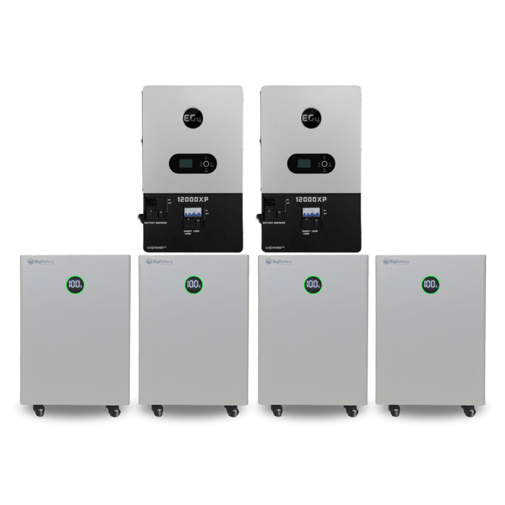 BigBattery NEXUS 51.2V 15kWh LiFePO4 Battery + EG4 12000XP 12,000W 48V Split Phase Off-Grid Inverter Kit