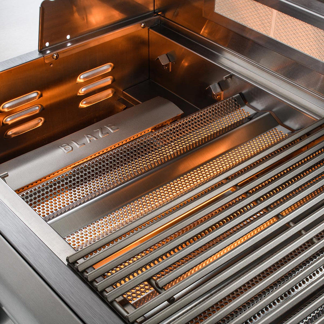 Blaze LTE 32" 4-Burner Built-In Gas Grill w/ Cart - BLZ-4LTE2 + BLZ-4-CART-SC