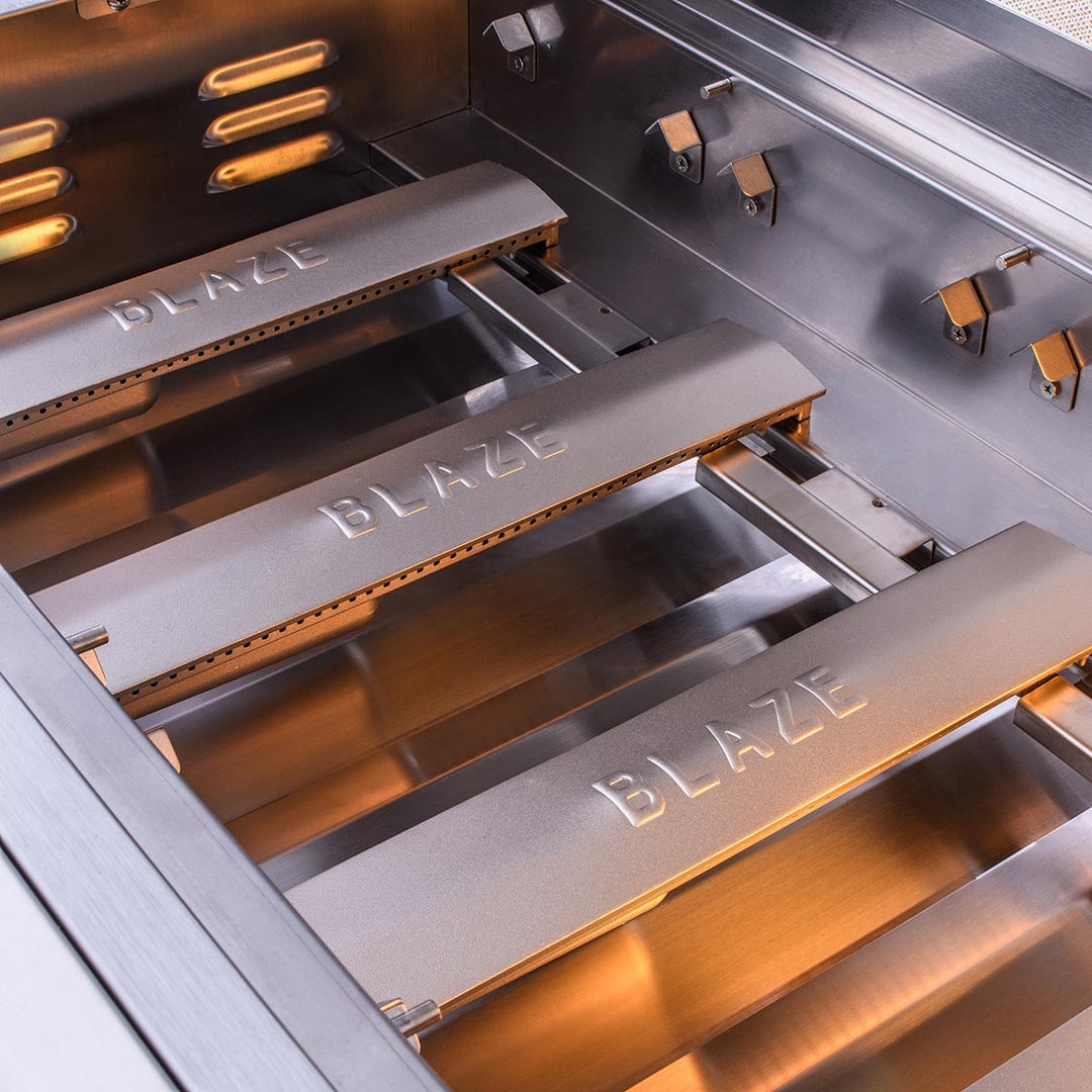 Blaze LTE 32" 4-Burner Built-In Gas Grill w/ Cart - BLZ-4LTE2 + BLZ-4-CART-SC
