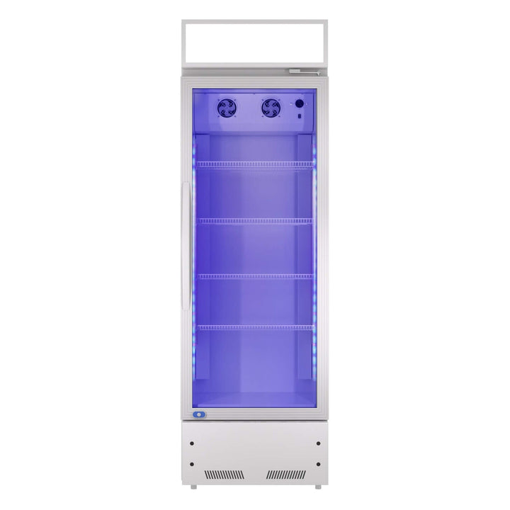 Heavy Duty Industrial Glass Door Beverage Merchandiser Refrigerator Cooler 11 Cu.Ft