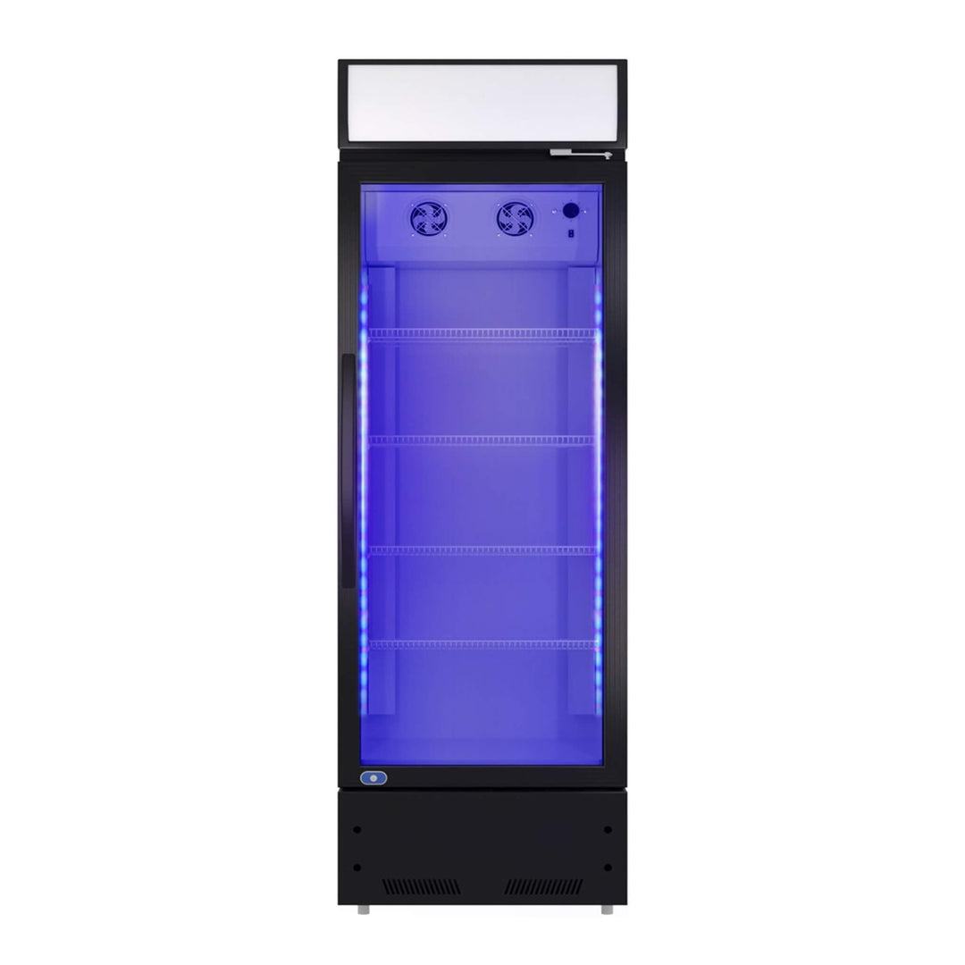 Heavy Duty Industrial Glass Door Beverage Merchandiser Refrigerator Cooler 11 Cu.Ft