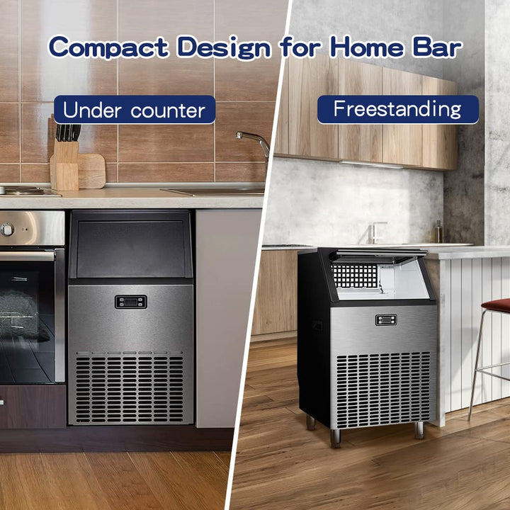 Commercial Ice Maker Ice Maker 265lbs 24HR 55lbs Heavy Duty