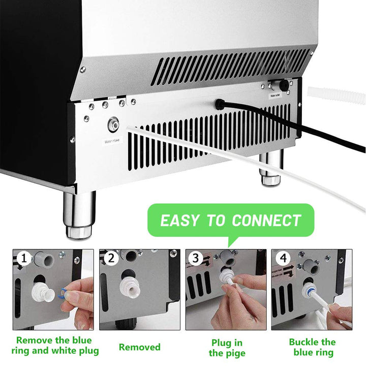 Commercial Ice Maker Ice Maker 265lbs 24HR 55lbs Heavy Duty