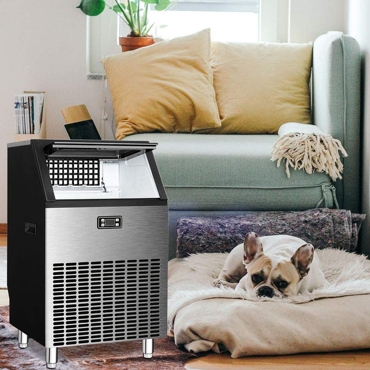 Commercial Ice Maker Ice Maker 265lbs 24HR 55lbs Heavy Duty