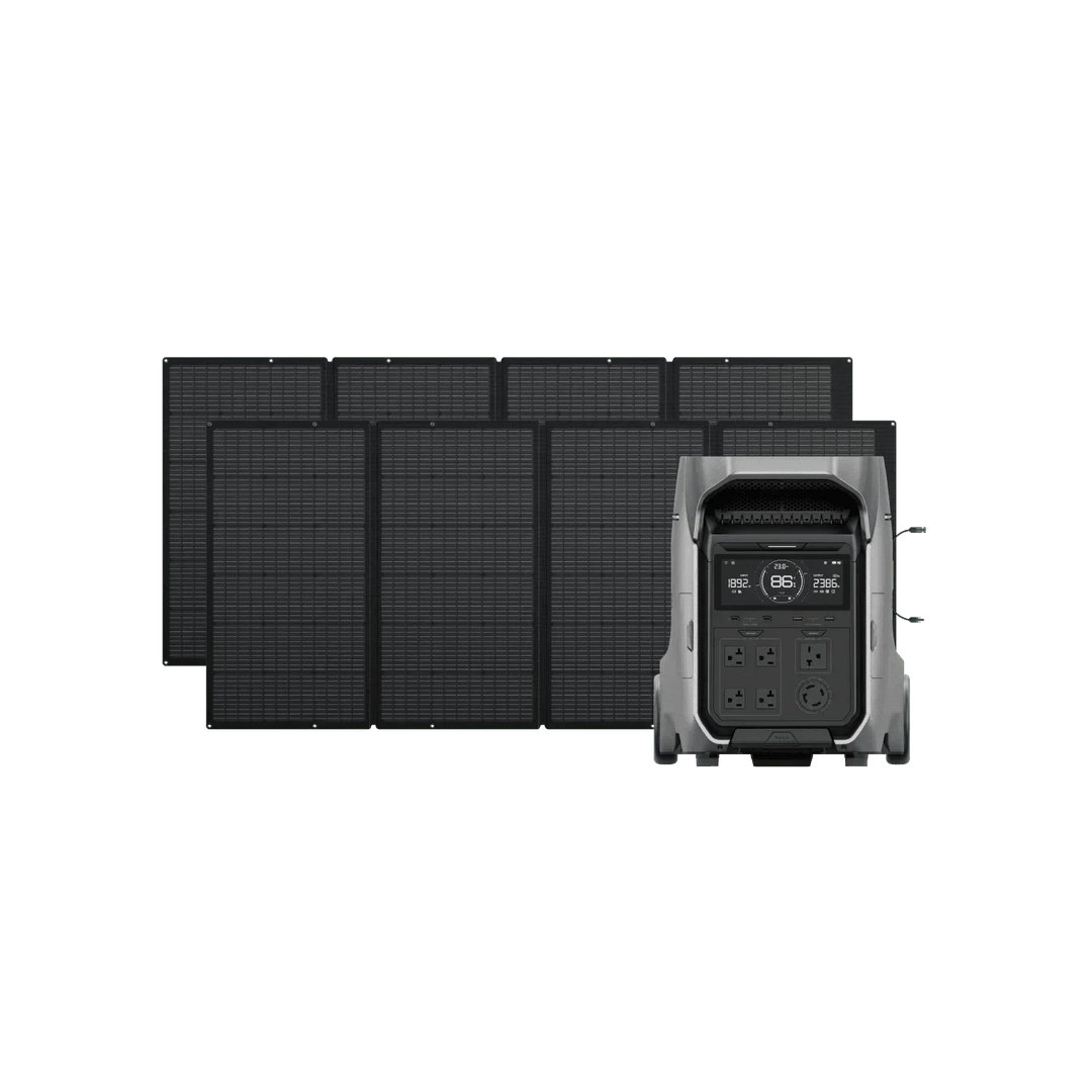 EcoFlow DELTA Pro 3 Solar Generator + 400W Portable Solar Panels