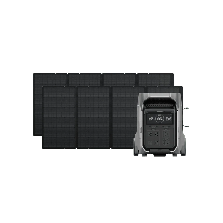 EcoFlow DELTA Pro 3 Solar Generator + 400W Portable Solar Panels