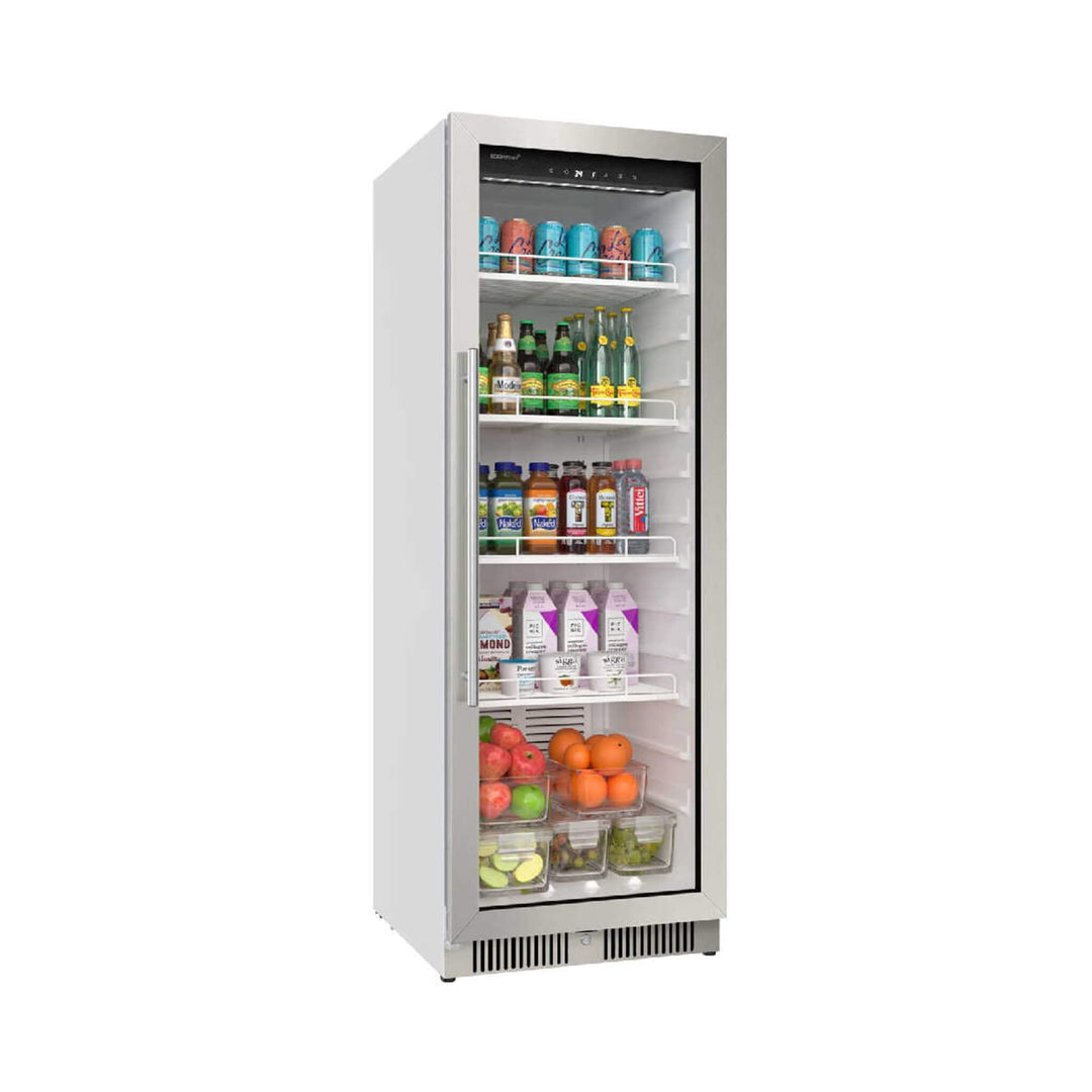 Edgestar 10.1 Cubic Feet Commercial Beverage Merchandiser With Temperature Alarm Reversible Door 22"