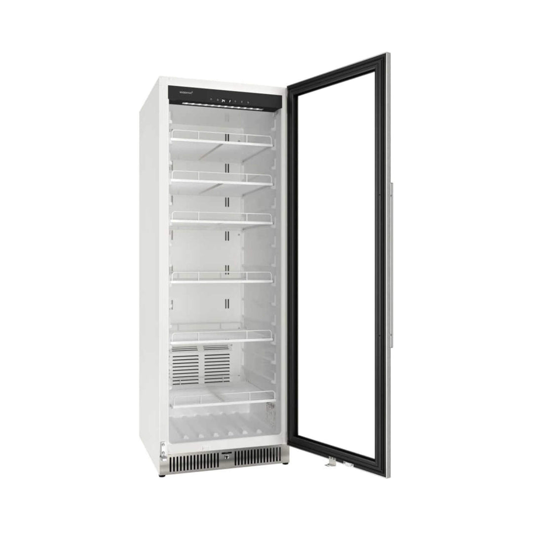 Edgestar 13.7 Cubic Feet Commercial Beverage Merchandiser With Temperature Alarm Reversible Door 24"