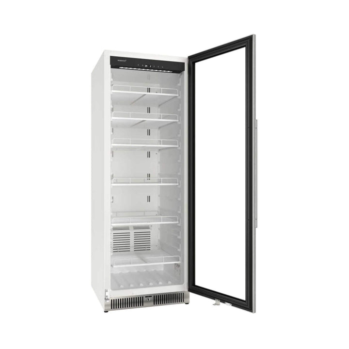 Edgestar 13.7 Cubic Feet Commercial Beverage Merchandiser With Temperature Alarm Reversible Door 24"