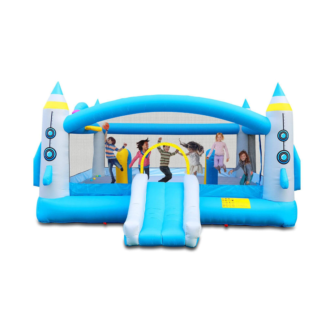 Extra-Large Multifunctional Jump'N Slide Inflatable Bouncer with Blower