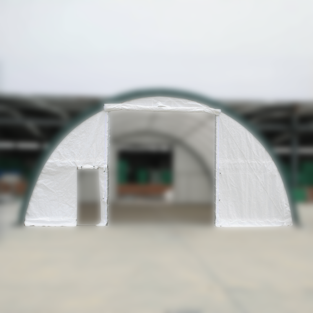 Front/Rear Panel with Roll-up Door for W40'xL80'xH20' Storage Shelter