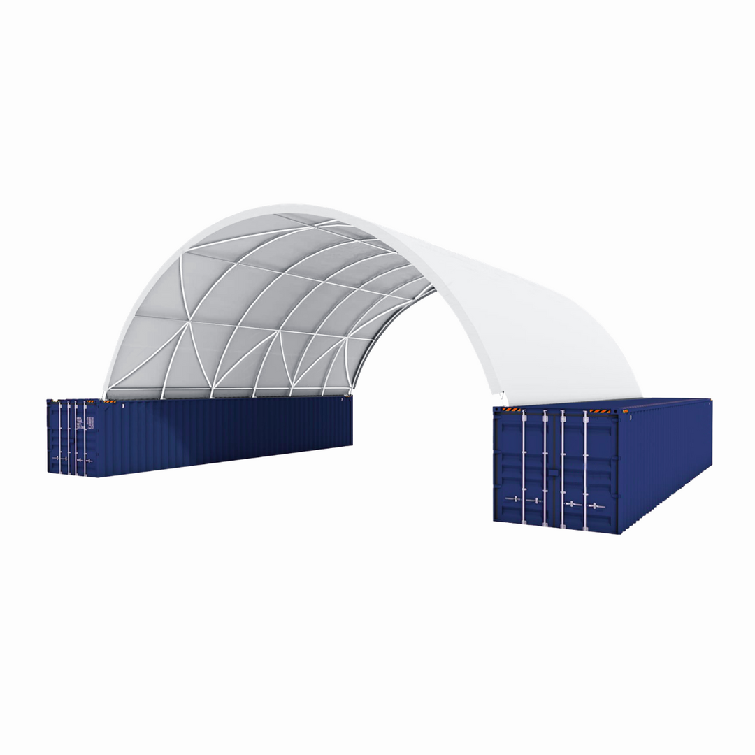 40'x40'x13' Shipping Container Canopy Shelter