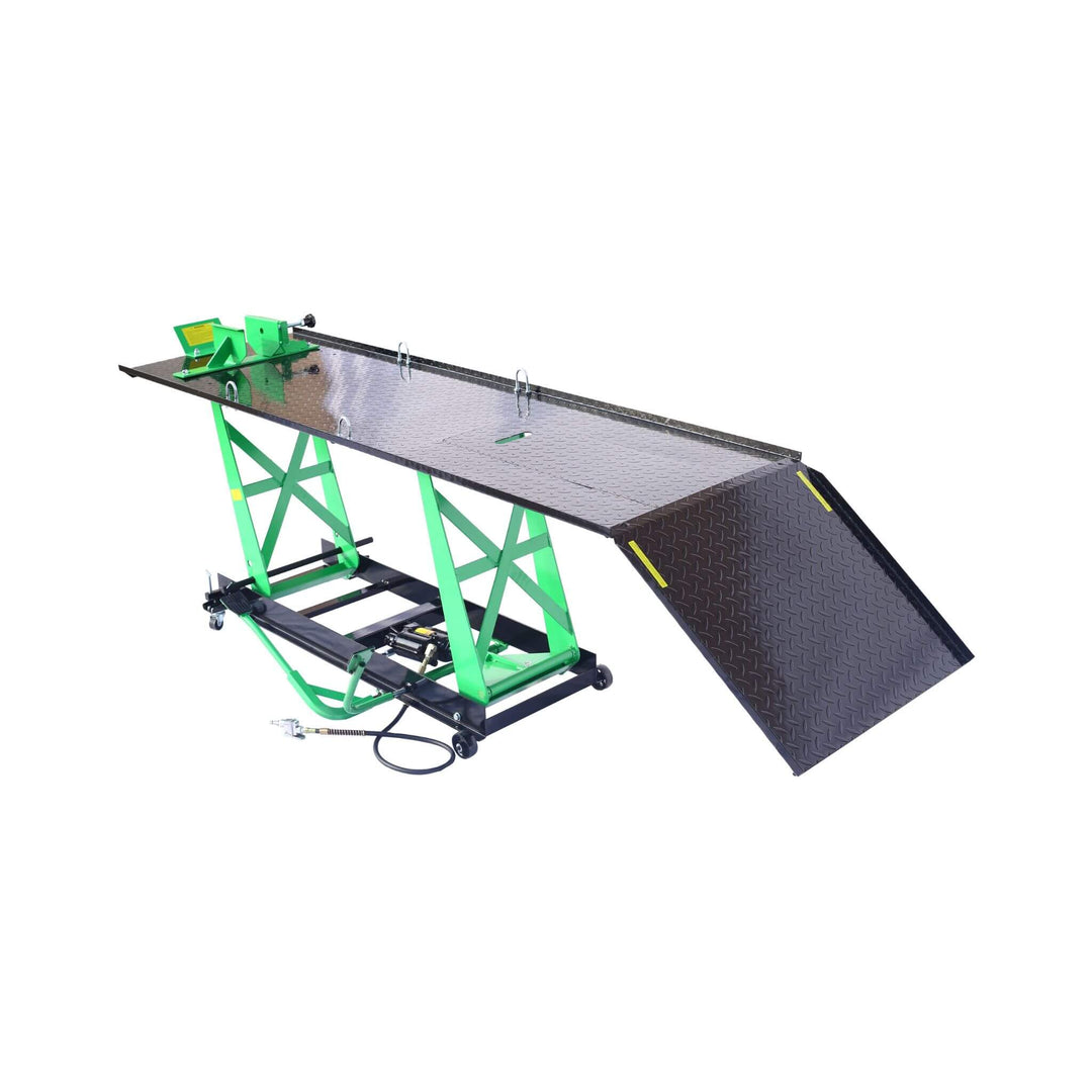 Heavy-Duty 1000LBS Air Hydraulic Motorcycle ATV Lift Jack Table
