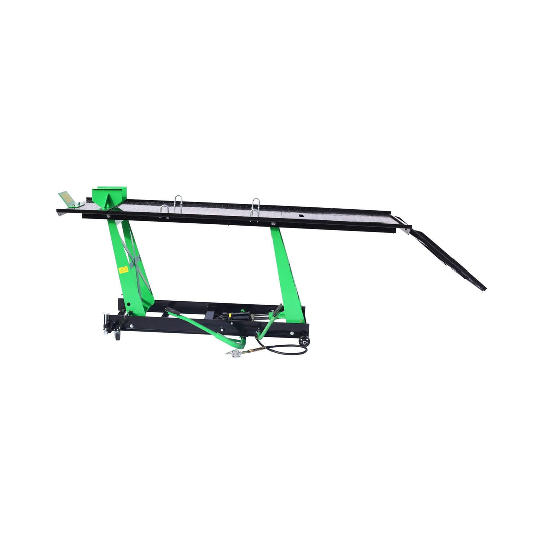 Heavy-Duty 1000LBS Air Hydraulic Motorcycle ATV Lift Jack Table