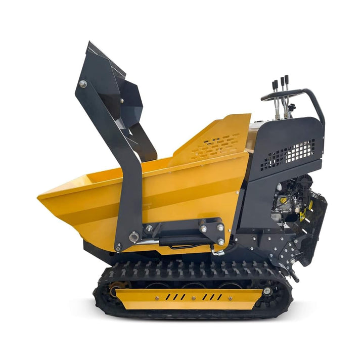 Heavy-Duty 6.5HP 1100LBS Tracked Hydraulic Dumper with Shovel