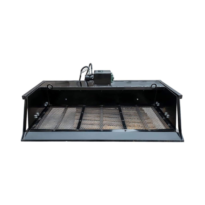 Heavy-Duty 60-Inch Topsoil Screening Skid Steer Bucket Attachment