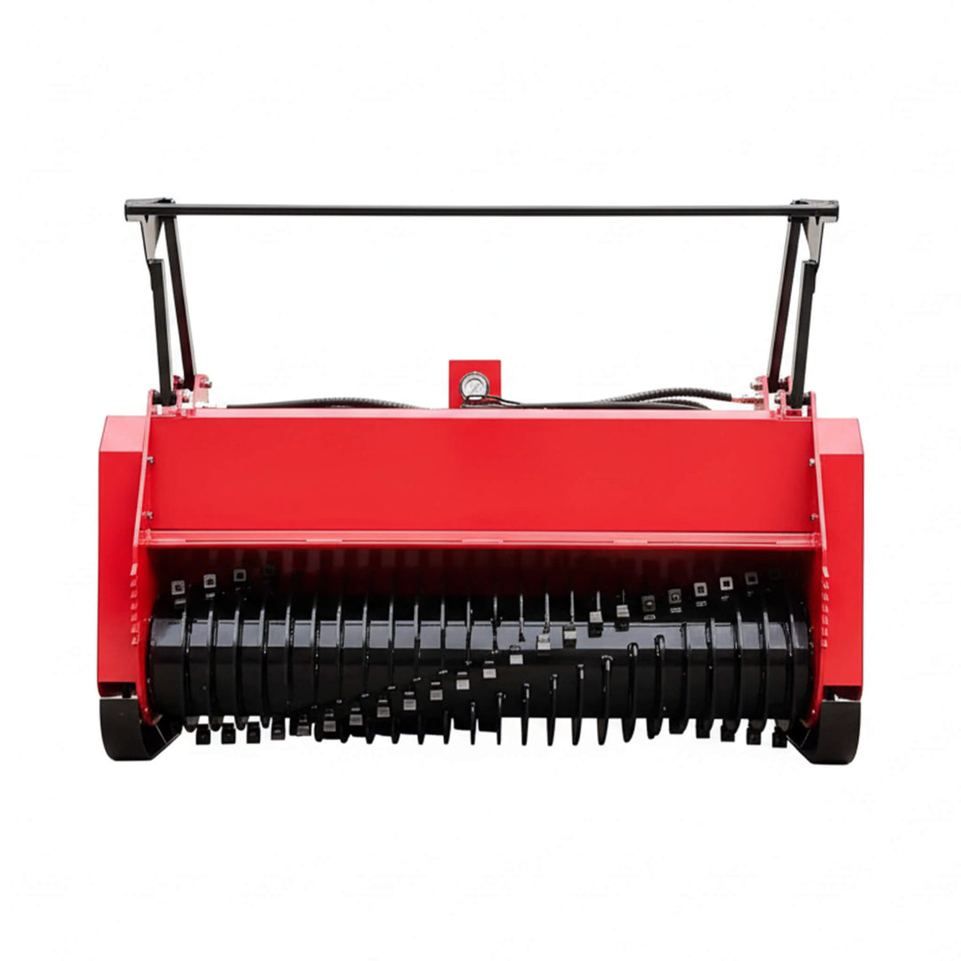 Heavy-Duty 72-Inch Hydraulic Forestry Mulcher Skid Steer Loader Attachment
