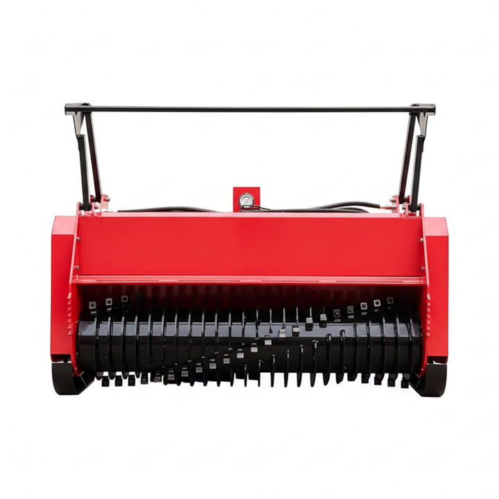 Heavy-Duty 72-Inch Hydraulic Forestry Mulcher Skid Steer Loader Attachment