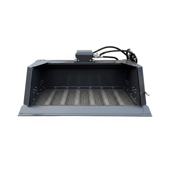 Heavy-Duty 72-Inch Hydraulic Screening Bucket Skid Steer Attachment