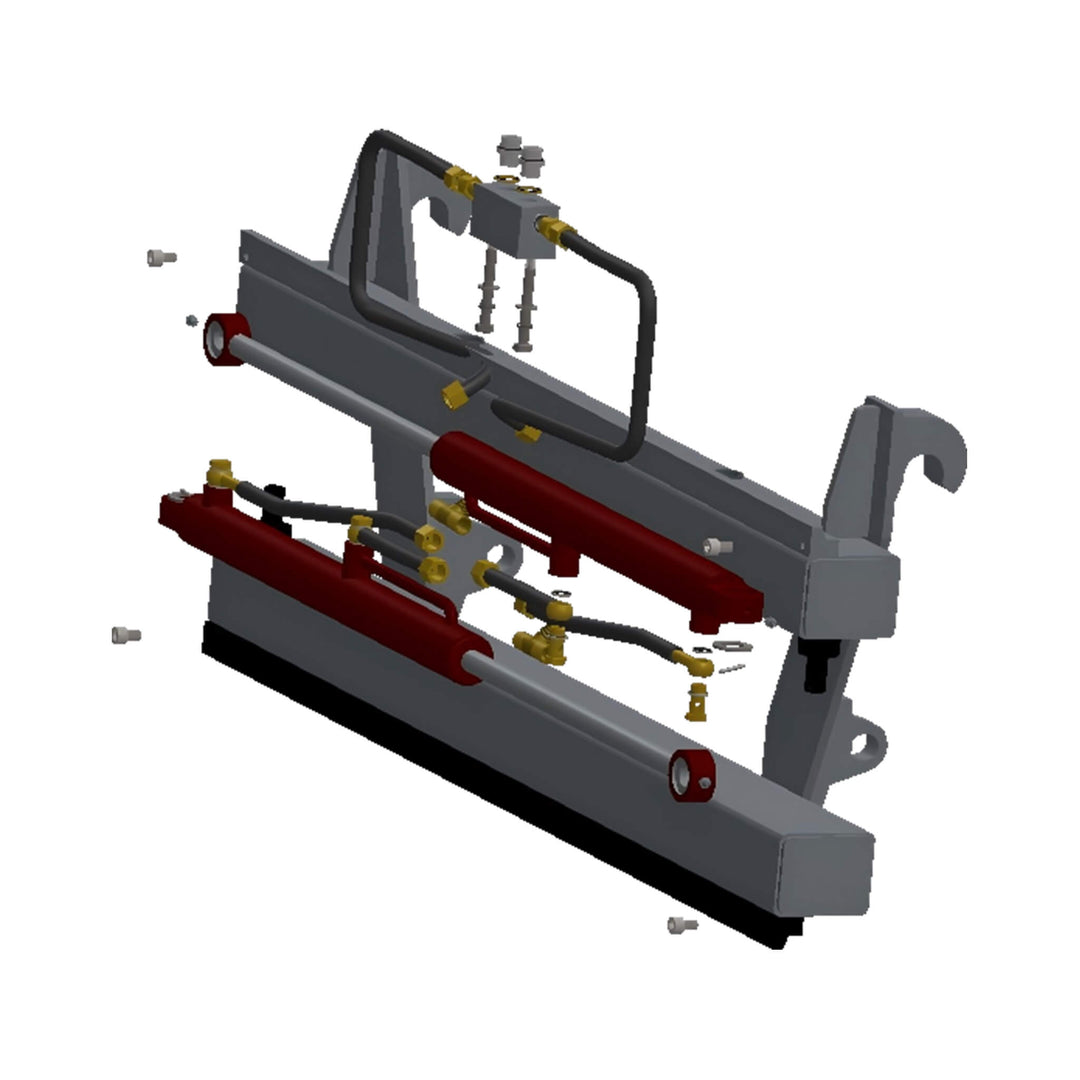 Heavy-Duty Adjustable Fork Carriage Skid Steer Attachment