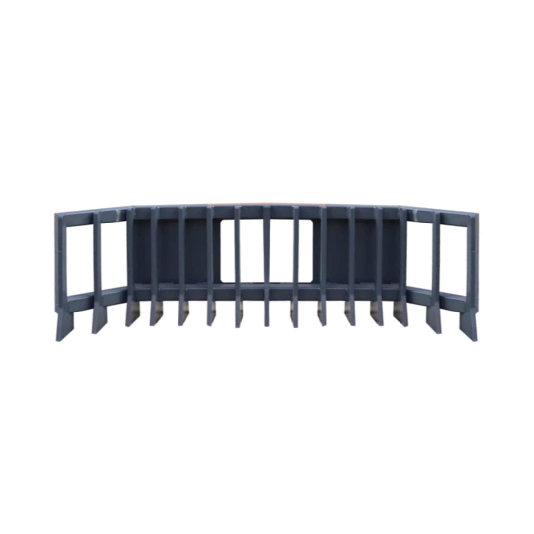 Heavy-Duty Push Stick Rake Skid Steer Attachment with Quick Attach