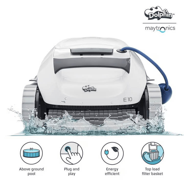 Maytronics Dolphin E10 Above Ground Robotic Pool Cleaner 99996133-USF