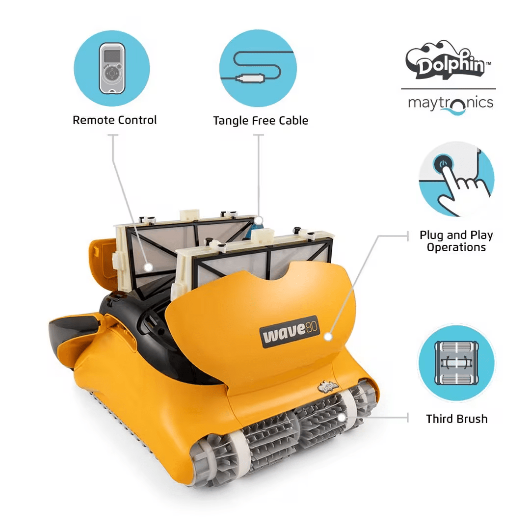 Maytronics Dolphin Wave 80 Commercial Robotic Cleaner 99991080-US