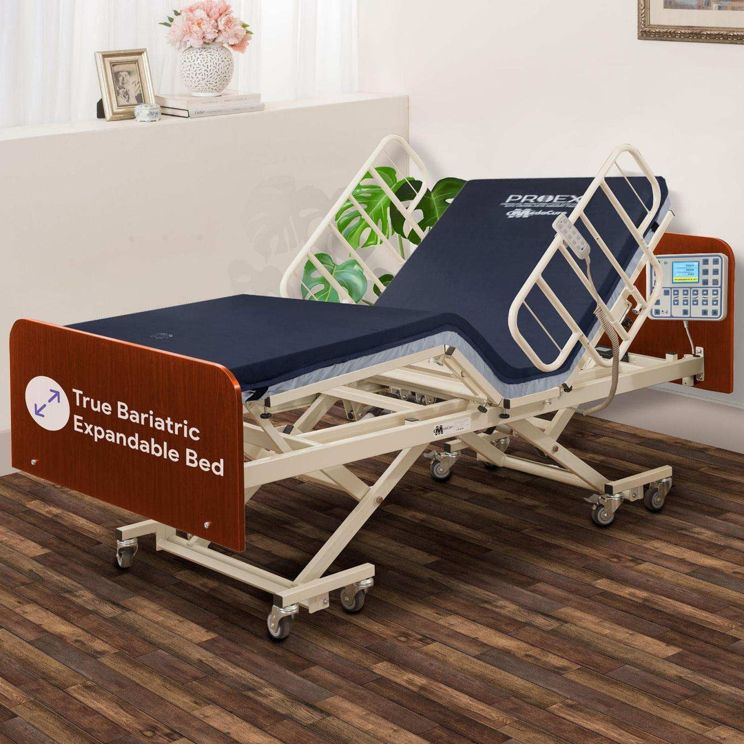 MedaCure Adjustable Height Bariatric Hospital Bed & Built in Scale