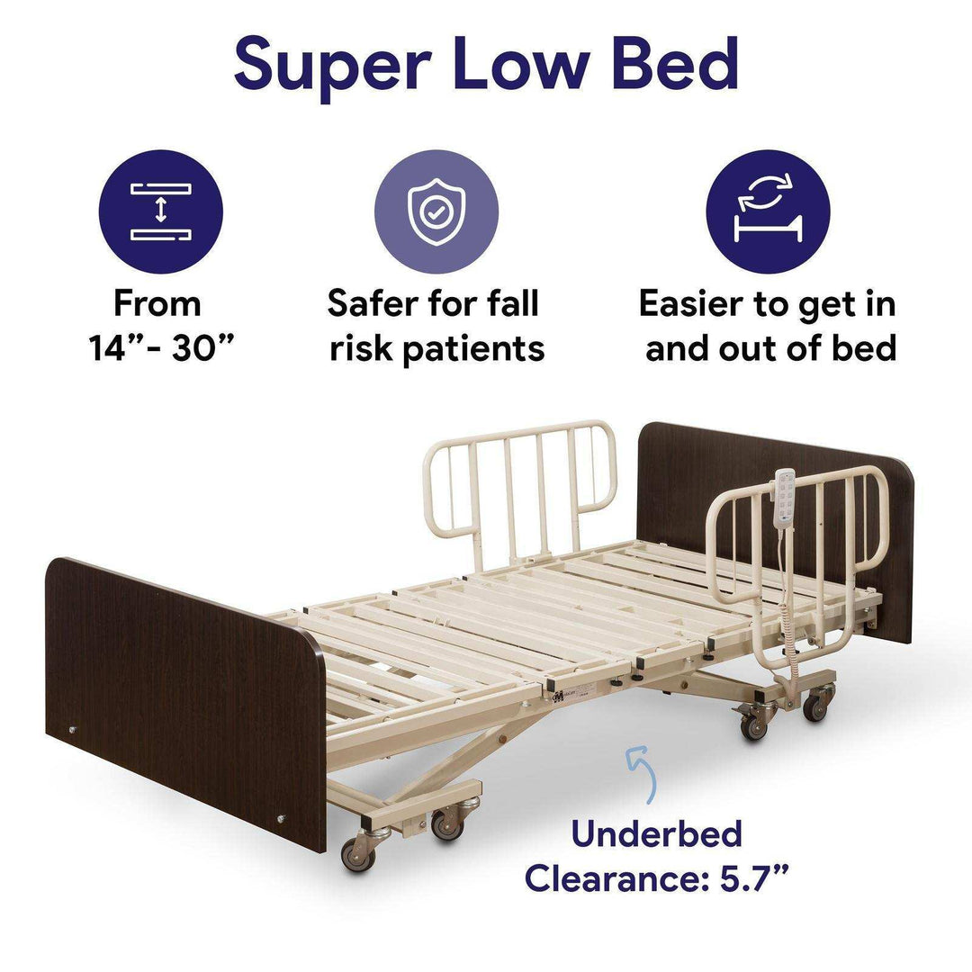 MedaCure Adjustable Height Bariatric Hospital Bed & Built in Scale