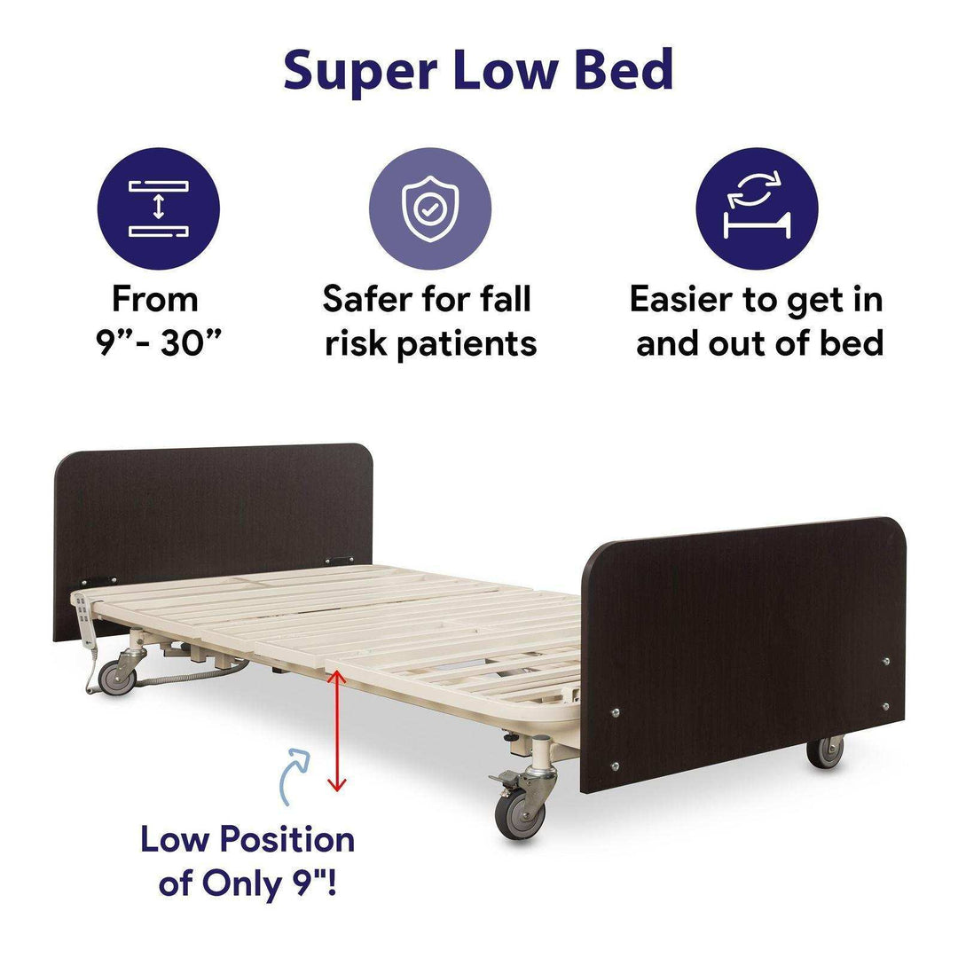 MedaCure Low Adjustable Electric Hospital Bed