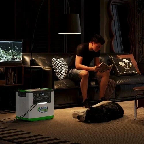 Natures Generator 2 x Lithium 3600 With 4 x 410W Monocrystalline Solar Panel + Wind Turbine (240V/7.2kW)