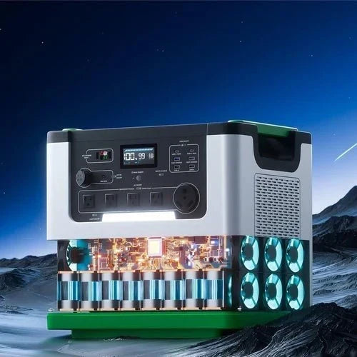 Natures Generator Lithium 3600 With Power Pod + 4 x 100W Monocrystalline Solar Panel + Wind Turbine
