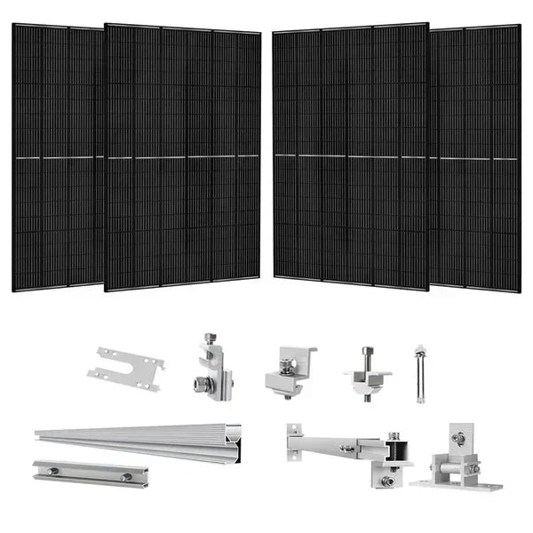 Natures Generator 4 x 410 Watt Monocrystalline Solar Panel With Solar Panel Mount Rack