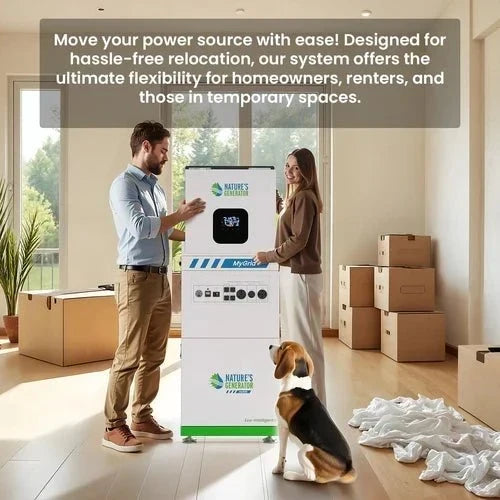 Natures Generator MyGrid 10K With 4 x 410W Rigid Solar Panel + 350W Wind Turbine