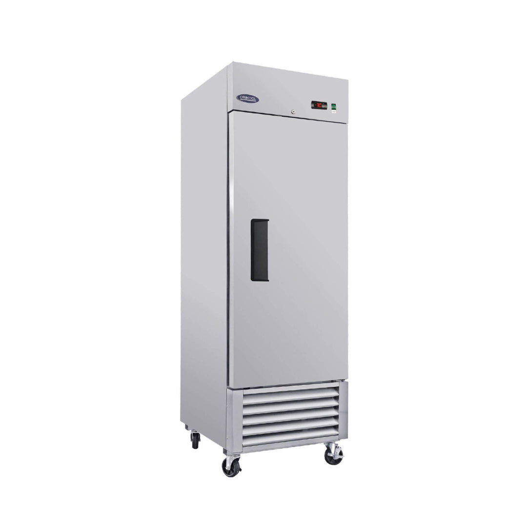 Orikool 27 Inch Commercial 23 Cu.Ft Reach-In Stainless Steel Freezer
