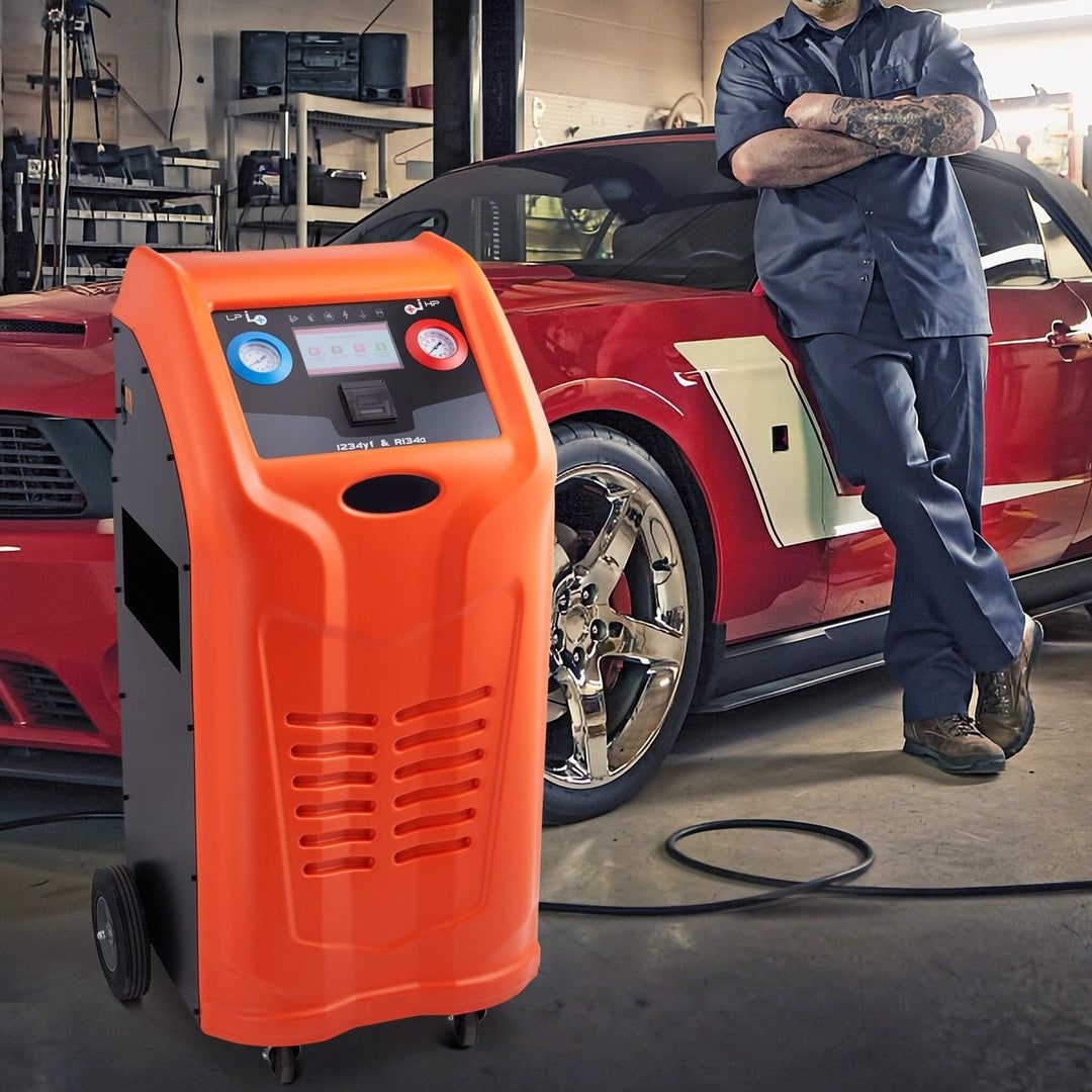 Premium Fully Automatic Dual Cylinder AC Refrigerant Recovery Machine Kit