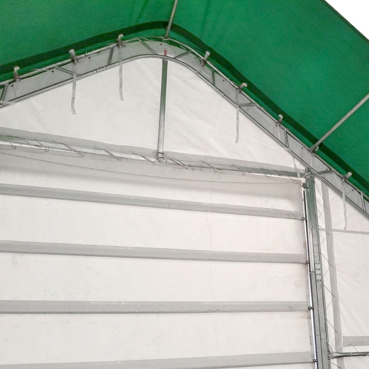 W 40FT x L 64FT x H 23FT Double Truss Storage Shelter