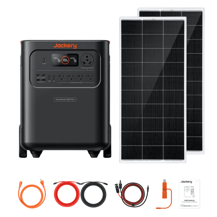 Jackery HomePower 3600 Plus + Custom Solar Panels Kits