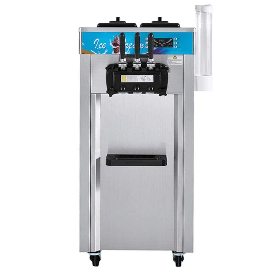 Stainless Steel Commercial 3-Flavor Soft Serve Ice Cream Machine Maker 21-31 L/H