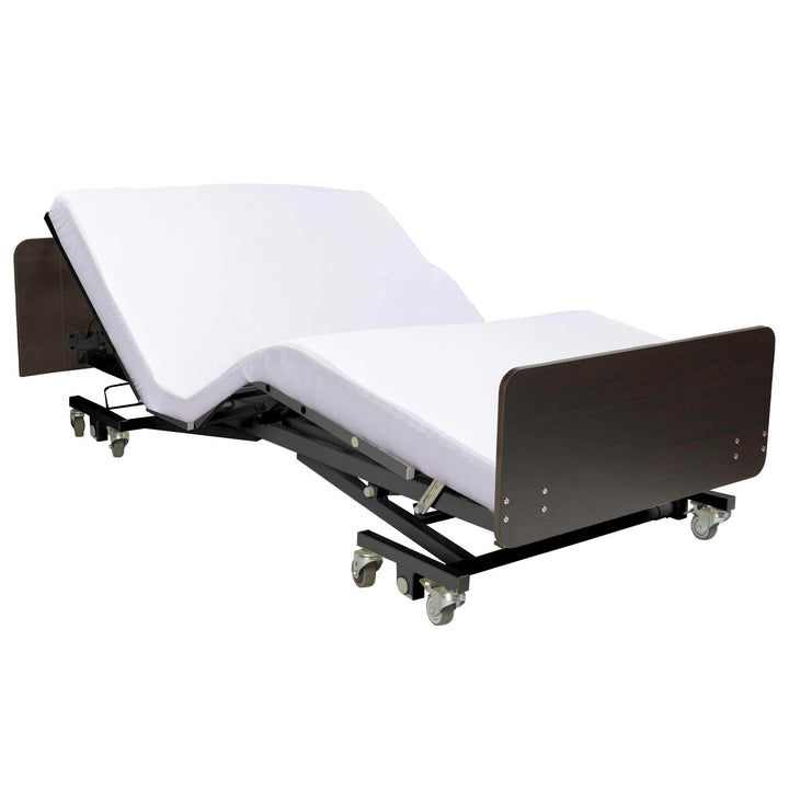 Ultra Low Expandable Width Electric Homecare Hospital Bed with Memory Foam Mattress