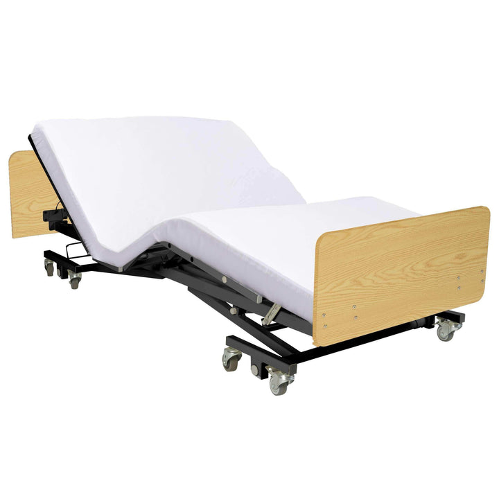 Ultra Low Expandable Width Electric Homecare Hospital Bed with Memory Foam Mattress