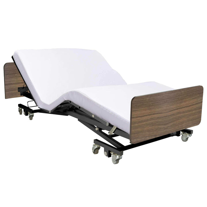 Ultra Low Expandable Width Electric Homecare Hospital Bed with Memory Foam Mattress