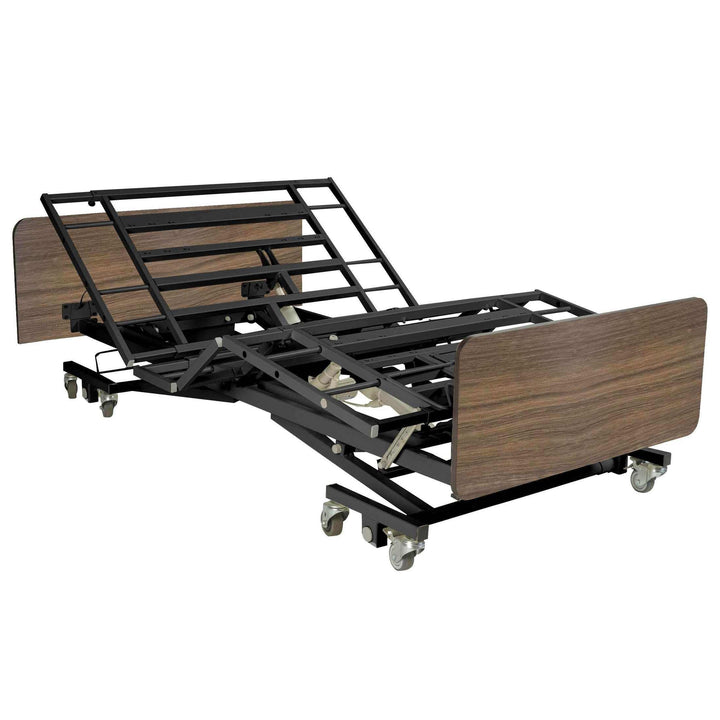 Ultra Low Expandable Width Electric Homecare Hospital Bed with Memory Foam Mattress