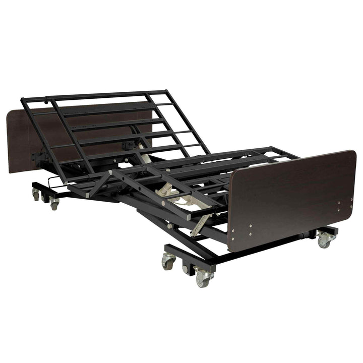 Ultra Low Expandable Width Electric Homecare Hospital Bed with Memory Foam Mattress